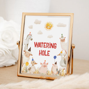 Farm Geschenke Geburtstagszeichen Poster