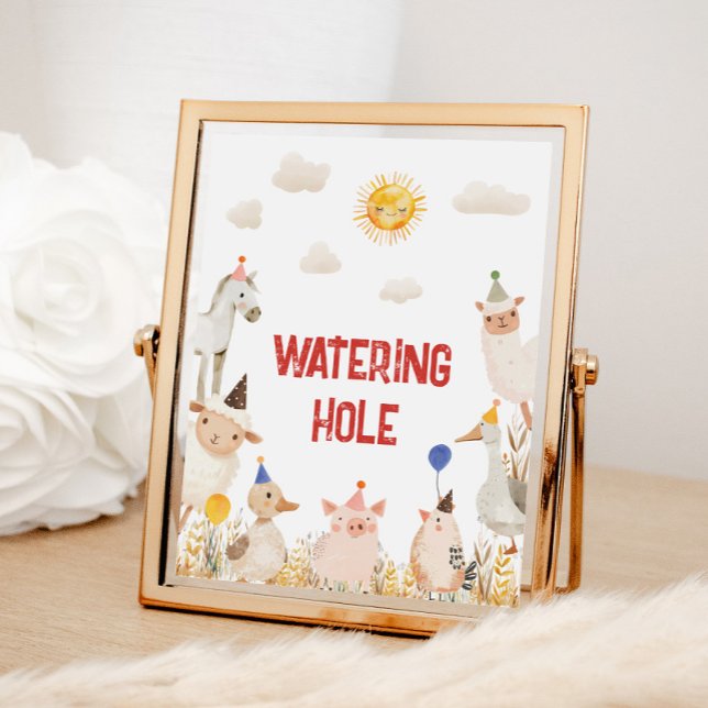 Farm Geschenke Geburtstagszeichen Poster (Von Creator hochgeladen)