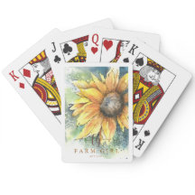 Farm Girl Artistry Sonnenblume Spielkarten