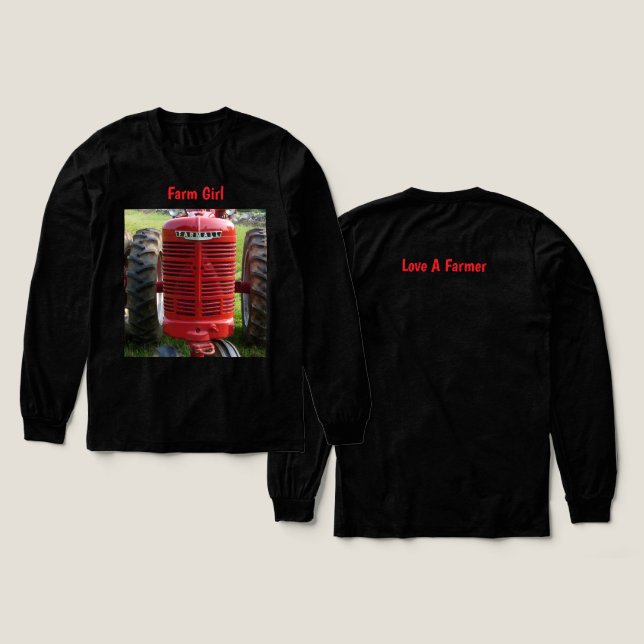 Farm Girl Tri-Blend Shirt (Design Vorderseite & Rückseite)