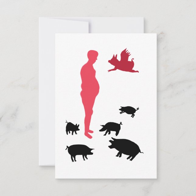Farm Happy Meal Vegeterian Postkarte (Vorderseite)