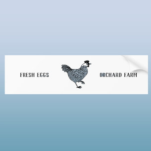Farm Huhn Ei Autoaufkleber