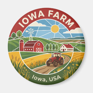 Farm in Iowa Magnet