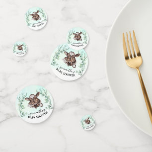 Farm Kuh Kalb Baby Shower Eukalyptus     Konfetti