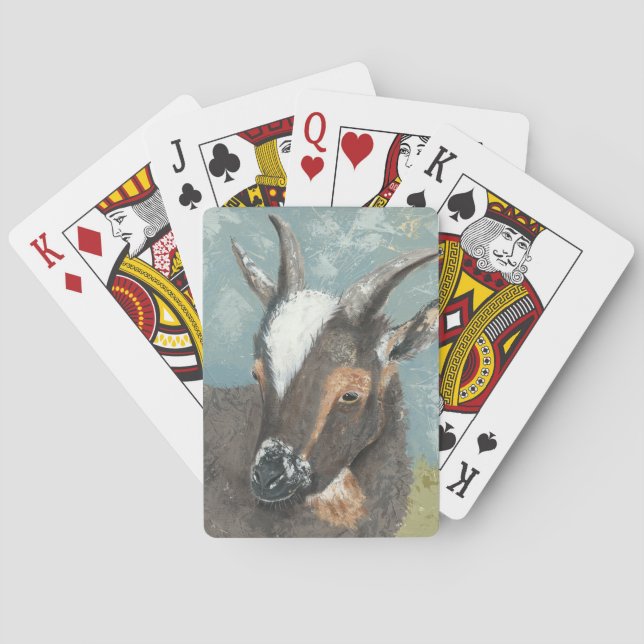 Farm Life-Graue Ziege Spielkarten (Rückseite)