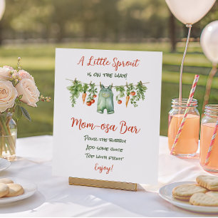Farm Little Sprout Wäscheleine Baby Shower Mimosa Poster