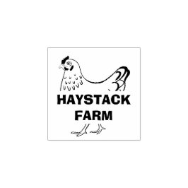 Farm Name Personalized egg Gummistempel