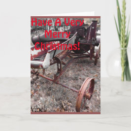 Farm Scene Christmas Card by Vibeli Feiertagskarte