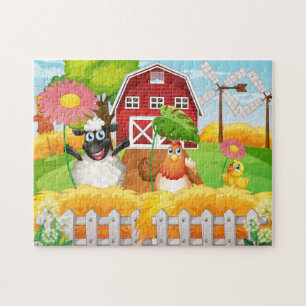 Farm Sheep Chicken Baby Duck Puzzle