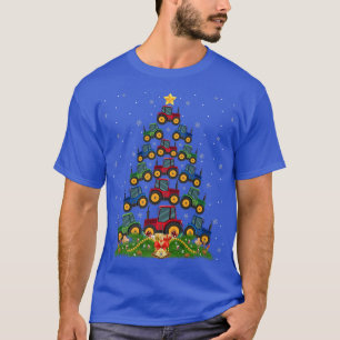 Farm Traktor Xmas Lights Santa Bauer Traktor Chri T-Shirt