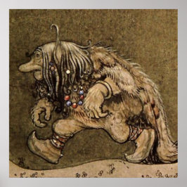 "Farm Troll" des schwedischen Künstlers John Bauer Poster