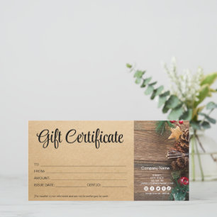 Farm Vintage Weihnachtsgeschenk Gutschein Kunsthan