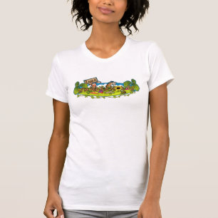 Farmaholic Logo-Damen-Behälter-Spitze (angepasst) T-Shirt