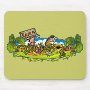Farmaholic Logo Mousepads