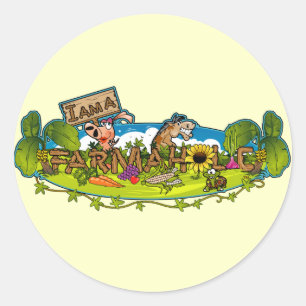 Farmaholic Logo-runde Aufkleber