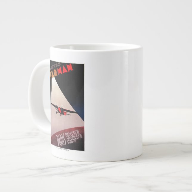 Farman Airlines Farman 300 Monoplane Promo Poste Jumbo-Tasse (Vorderseite Links)