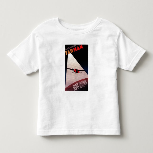 Farman Fluglinien Farman 300 Eindeckerpromo-Plakat Kleinkind T-shirt (Vorderseite)