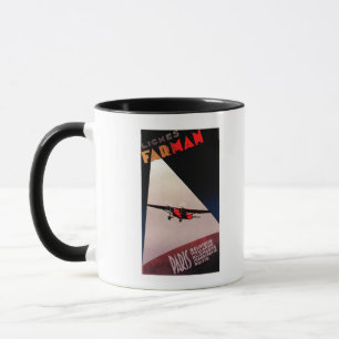 Farman Fluglinien Farman 300 Eindeckerpromo-Plakat Tasse