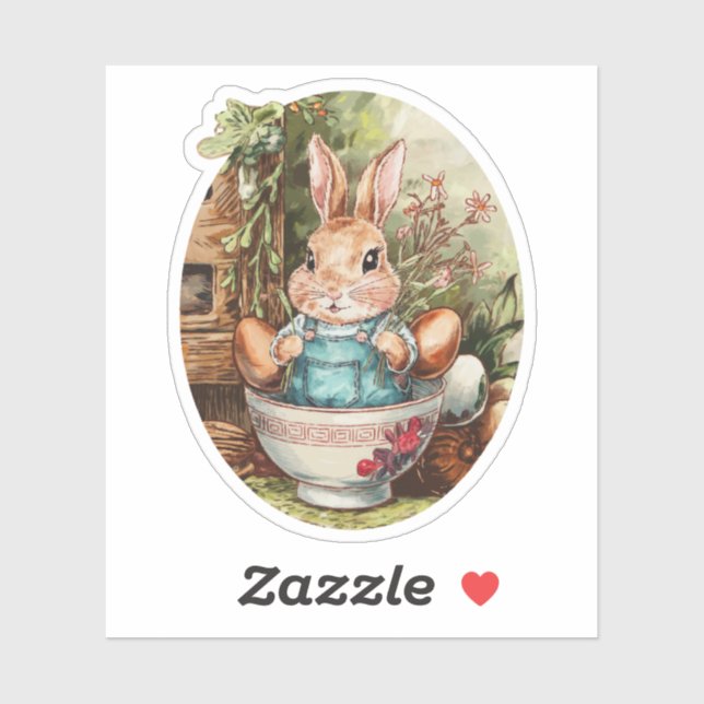 Farmcore Ramen Bunny Aufkleber (Blatt)