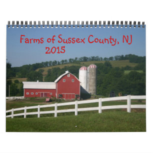 Farmen des Sussex County NJ Kalender 2015
