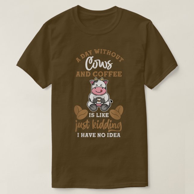 Farmer Coffee Cow  T-Shirt (Design vorne)