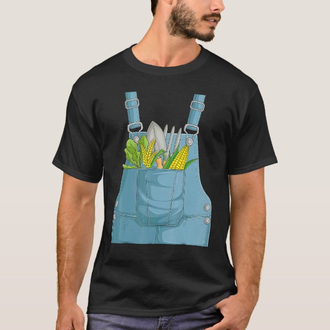 Farmer Farm Farming Life Halloween Costume For Men T-Shirt (Vorderseite)