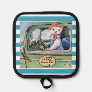 Farmer Ferret Oven Mitts & Pot Holders Topflappen