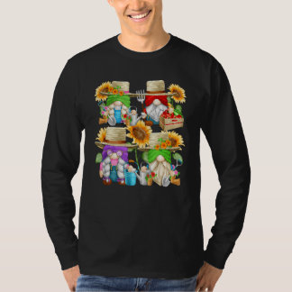 Farmer Graphic For Sunflower Mom And Summer Garden T-Shirt