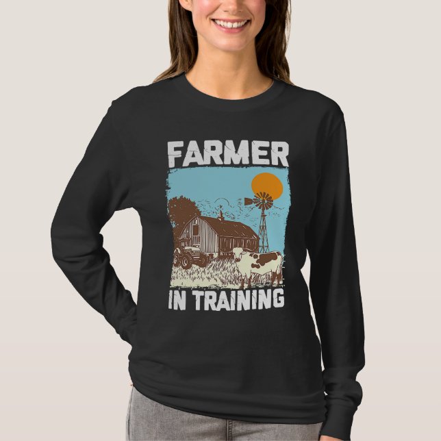 Farmer In Training I Agriculture Farming T-Shirt (Vorderseite)