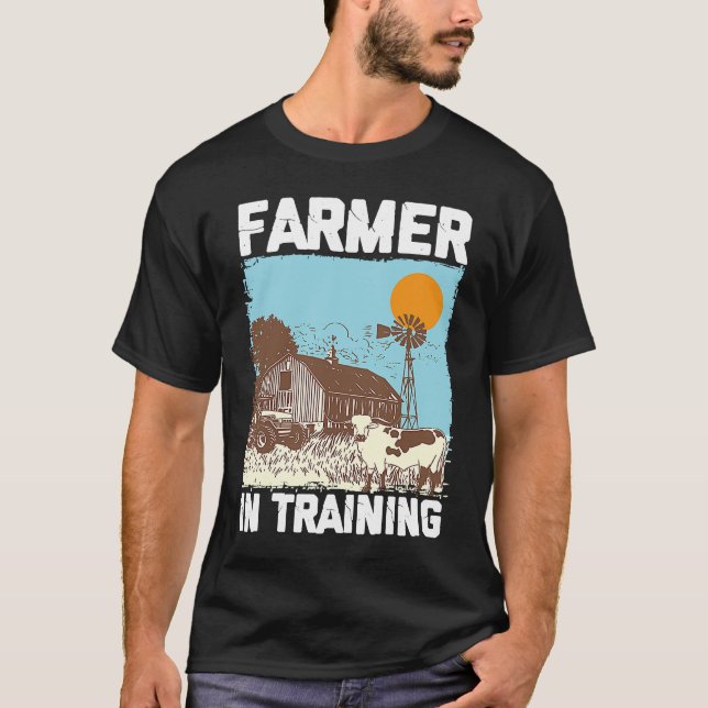 Farmer In Training I Agriculture Farming T-Shirt (Vorderseite)