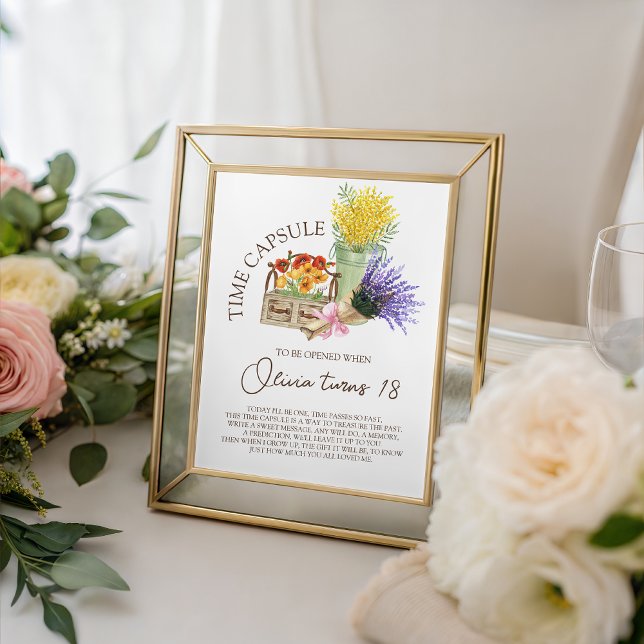 Farmer’s Market Time Capsule Sign Sockelschild (Von Creator hochgeladen)