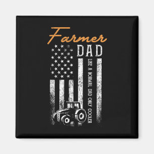 Farmer Traktoren USA Amerikanische Flagge Patrioti Magnet