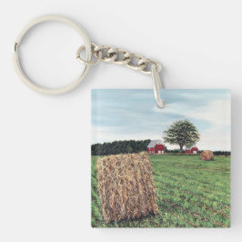 Farmering Haybales Schlüsselanhänger