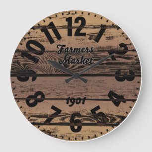 Farmers Market Antique Large Clock Große Wanduhr