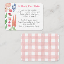 Farmers Market Bring A Book Baby Shower für Mädche