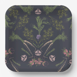 Farmers Market Chalkboard Pappteller