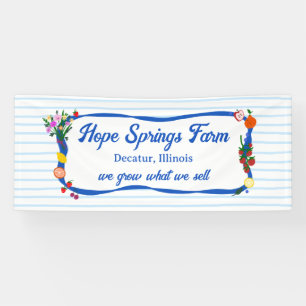 Farmers Market Farm Stand handgezeichnet CUSTOM Banner