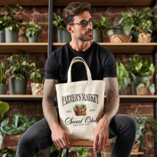 Farmers Market Fresh Food Tote Bag Tragetasche