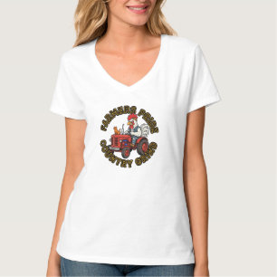 Farmers Pride Country Grind Traktor Kunst T-Shirt