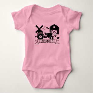 Farmgirl Baby Bodysuit Baby Strampler