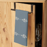 Farmhouse Botanical Hand Towel Blue Floral Kitchen Geschirrtuch<br><div class="desc">See coordinating items for a mix and match set. Farmhouse Botanical Hand Towel Blue Floral Kitchen Bathroom Decor This farmhouse botanical hand towel features a soft blue background with delicate white botanical branches for a calm cottage inspired look. The simple floral design adds subtle elegance to farmhouse kitchens, guest bathrooms,...</div>