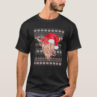 Farmhouse Christmas Stocking Stuffers Highland Chr T-Shirt