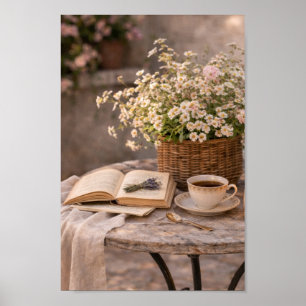 Farmhouse Couchtisch Stillleben Florale Wandkunst Poster