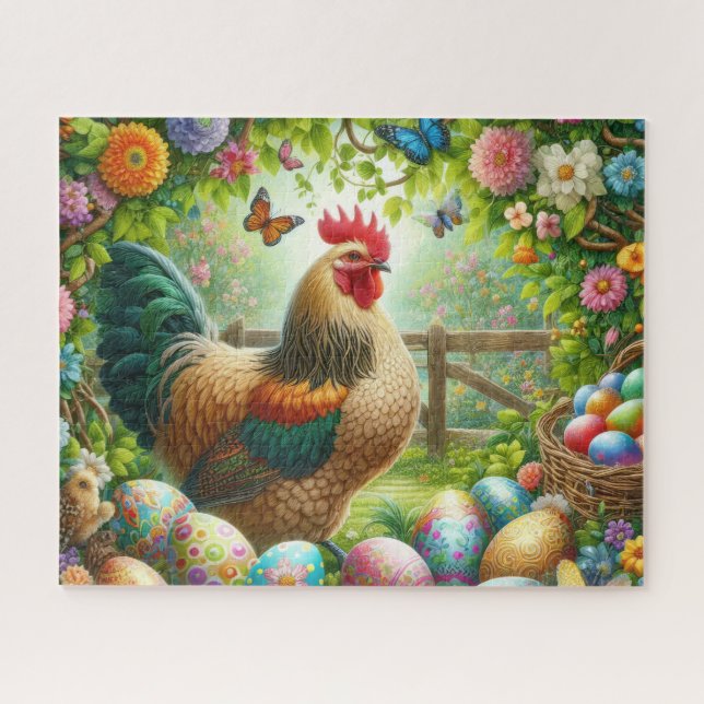 Farmhouse Easter Rooster (Horizontal)