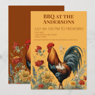 Farmhouse-Einladung zur 4. Juli BBQ-Party Einladung