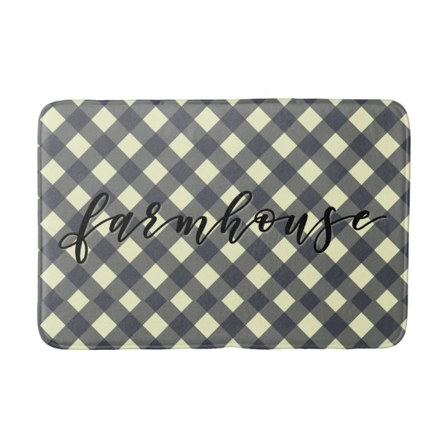 FARMHOUSE GINGHAM BADEMATTE (Vorderseite)