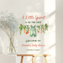 Farmhouse Little Sprout Clothesline Baby Shower