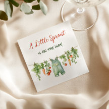 Farmhouse Little Sprout Clothesline Baby Shower