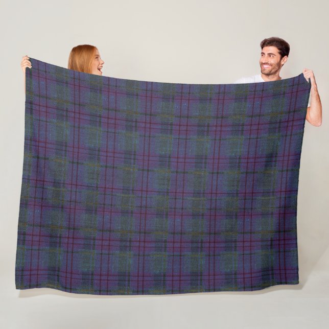 Farmhouse Navy Blue Tartan Fleecedecke (Beispiel)