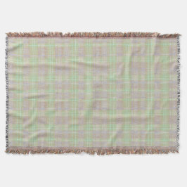 Farmhouse Neutral Sage Plaid Decke